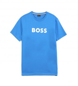 BOSS Maglietta blu con logo