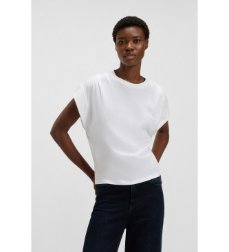 BOSS T-shirt com logtipo caligrafado branco
