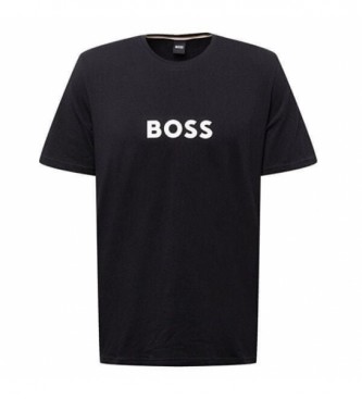 BOSS T-shirt nera con logo