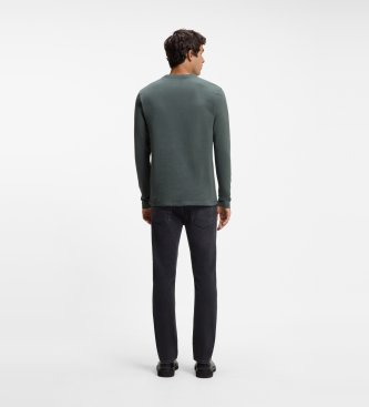 BOSS Camisola de manga comprida Tacks verde