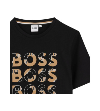 BOSS T-shirt M.c. sort