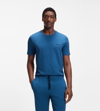 BOSS T-Shirt Mix&Match mit Rundhalsausschnitt hellblau