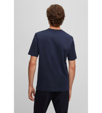 BOSS T-shirt Mix&Match con ricamo blu scuro