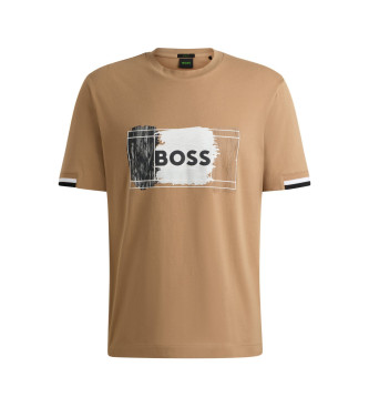 BOSS Open beige T-shirt