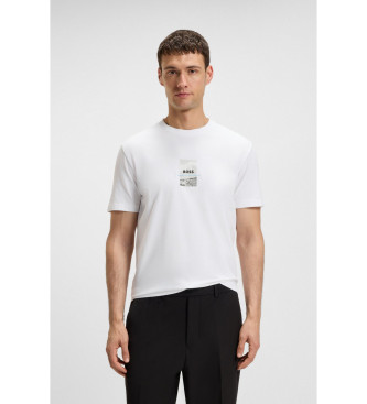 BOSS T-shirt Photoprint blanc