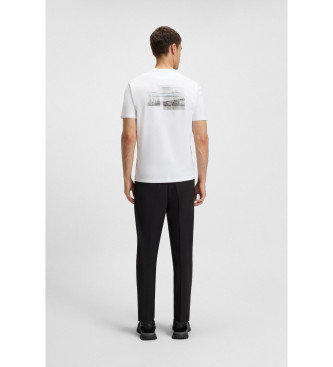 BOSS T-shirt Photoprint blanc