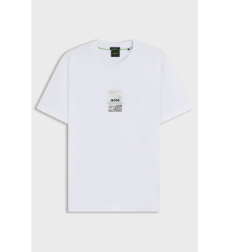 BOSS T-shirt Photoprint blanc