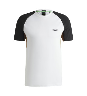 BOSS Camiseta Pique blanco