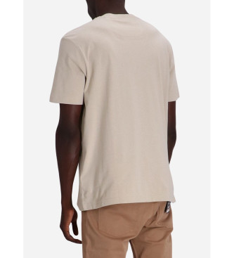 BOSS Regulres T-Shirt mit beiger Illustration