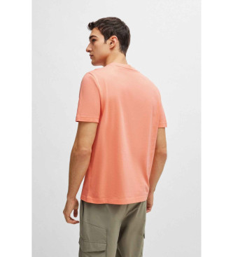 BOSS Pomarańczowa koszulka o regularnym kroju
