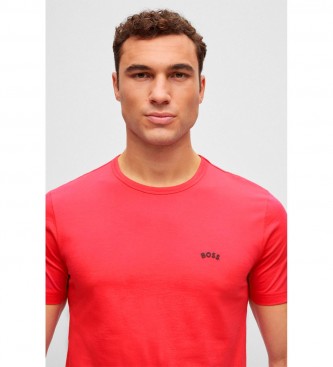 BOSS Normaal T-shirt rood