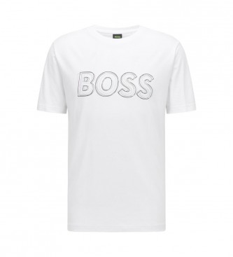 BOSS Camiseta Regulat Fit blanco