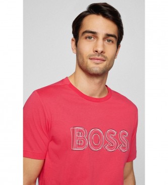 BOSS T-shirt rose  coupe rgulire
