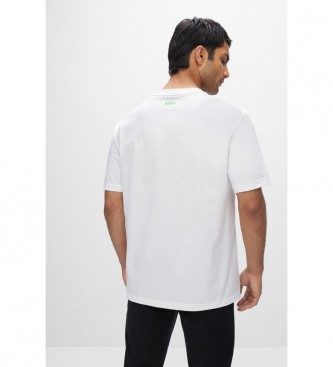 BOSS T-shirt  coupe dcontracte, blanc