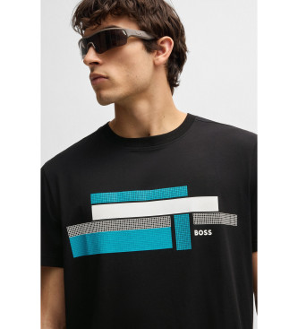 BOSS T-shirt med afslappet pasform og sort logo