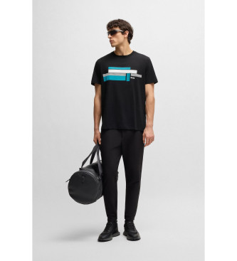 BOSS T-shirt med afslappet pasform og sort logo