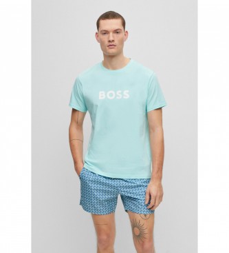 BOSS T-shirt Rn azul claro