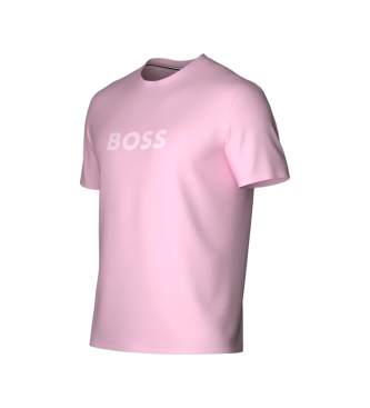 BOSS Różowa koszulka RN