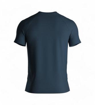 BOSS Blauw gebreid slim fit t-shirt 