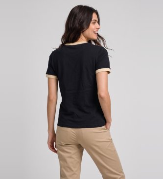 BOSS Slim fit T-shirt marineblå