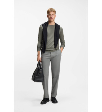 BOSS Maglietta grigio-verdastra con chiodini