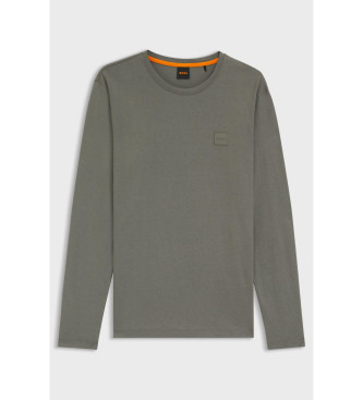 BOSS Maglietta grigio-verdastra con chiodini