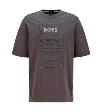 BOSS T-shirt Talboa cinzenta