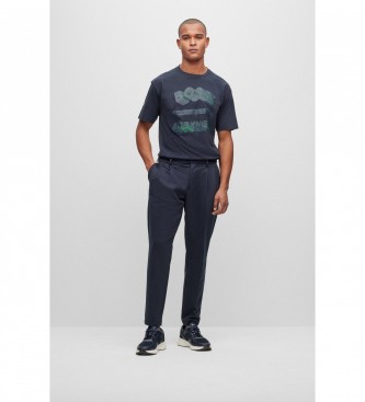 BOSS T-shirt Talboa marinbl