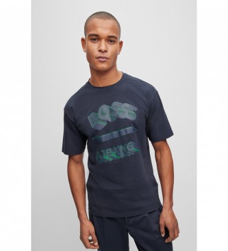 BOSS T-shirt Talboa marinbl