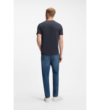 BOSS Camiseta Tales marineblå