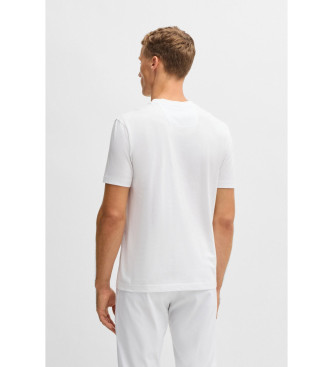 BOSS Majica z logotipom Tape bela