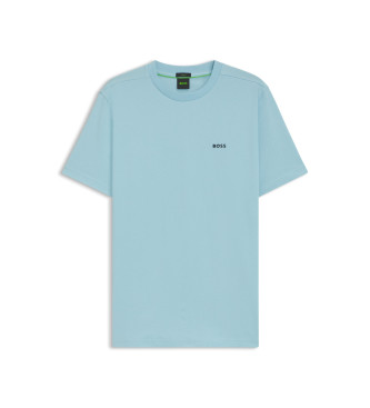 BOSS Kontrastna modra majica