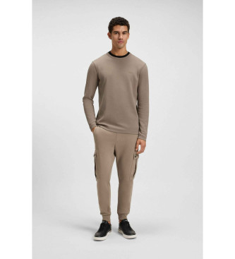 BOSS T-shirt Tempesto braun