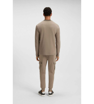 BOSS T-shirt Tempesto braun