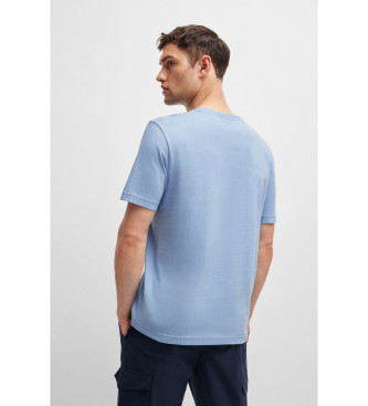 BOSS T-shirt tipogrfica azul