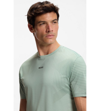BOSS Maglietta verde Active Push