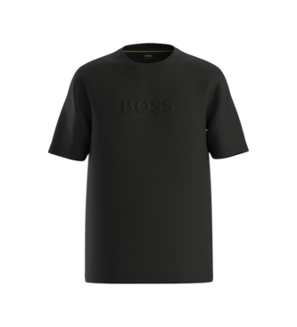 BOSS T-shirt nera con logo TS