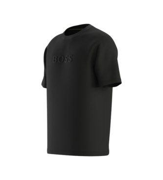 BOSS T-shirt nera con logo TS