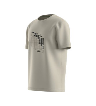 BOSS Camiseta TS Network Flag bege