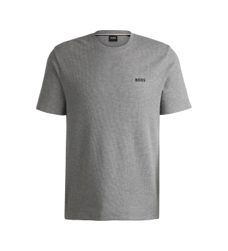 BOSS Maglia del pigiama a nido d'ape grigia