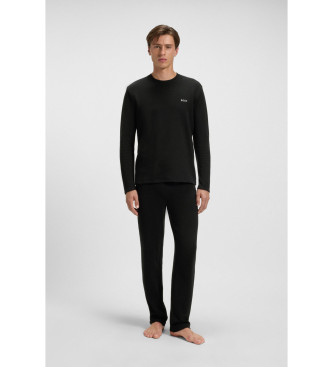 BOSS Camiseta Waffle negro