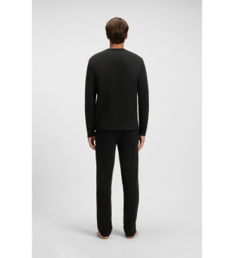 BOSS Camiseta Waffle negro