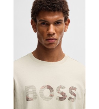 BOSS Logo Glamping T-shirt beige
