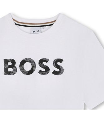 BOSS Kortrmet T-shirt hvid