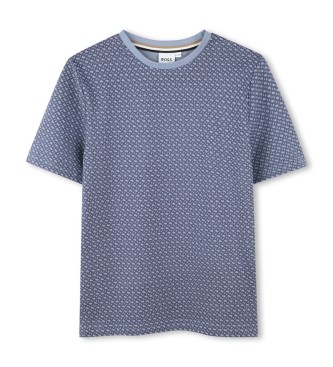 BOSS T-shirt  manches courtes bleu-gris