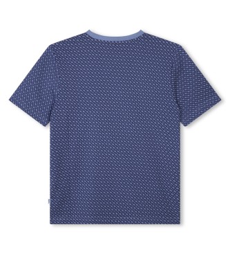 BOSS T-shirt  manches courtes bleu-gris