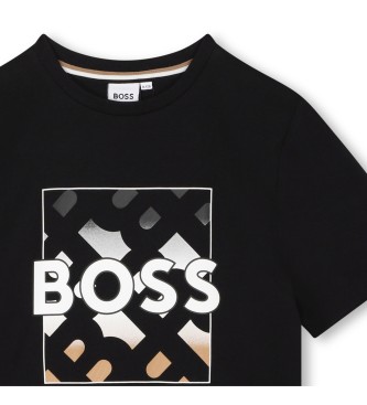 BOSS Kortrmet T-shirt sort