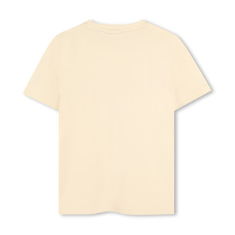 BOSS T-shirt bege de manga curta
