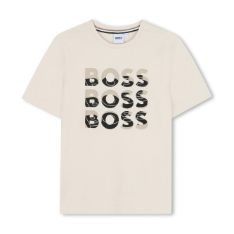 BOSS Maglietta beige a maniche corte