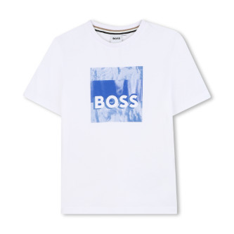 BOSS Maglietta bianca a maniche corte